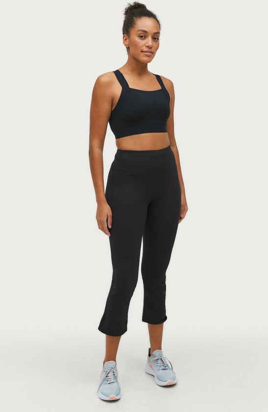 Treningstights Bootcut Crop - Svart
