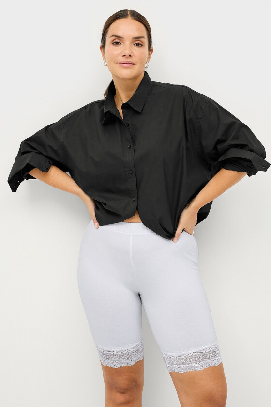 Kort leggings Anja - Hvit