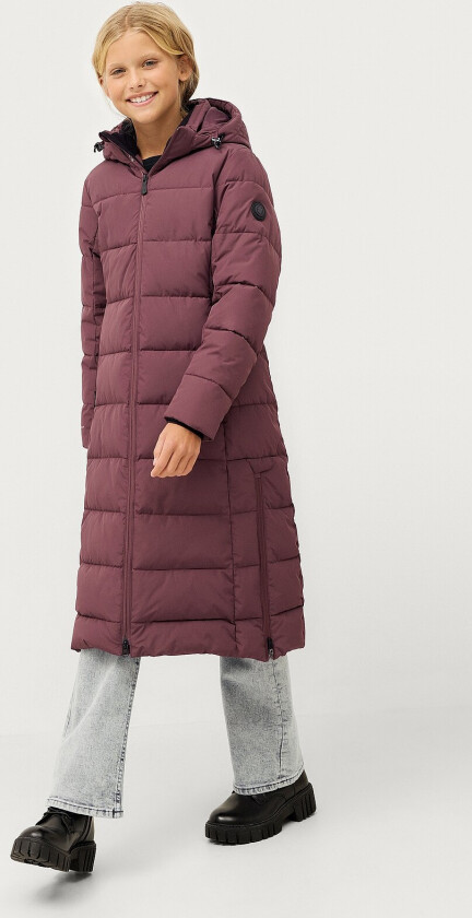 Parkas Long Padded Parka W Hood Jr - Lilla