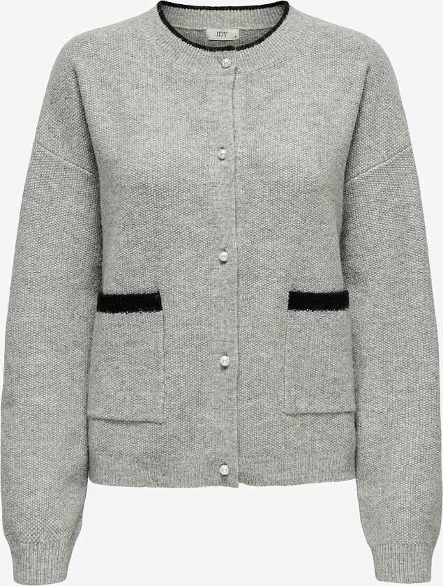 Kardigan jdyLumi Life L/S O-neck KN - Grå