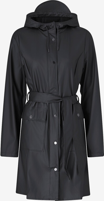 Regnjakke Curve Long Jacket W3 - Svart