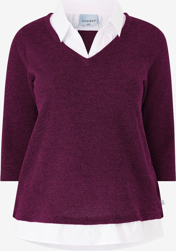 Topp Madison 241-blouse 3/4 - Lilla
