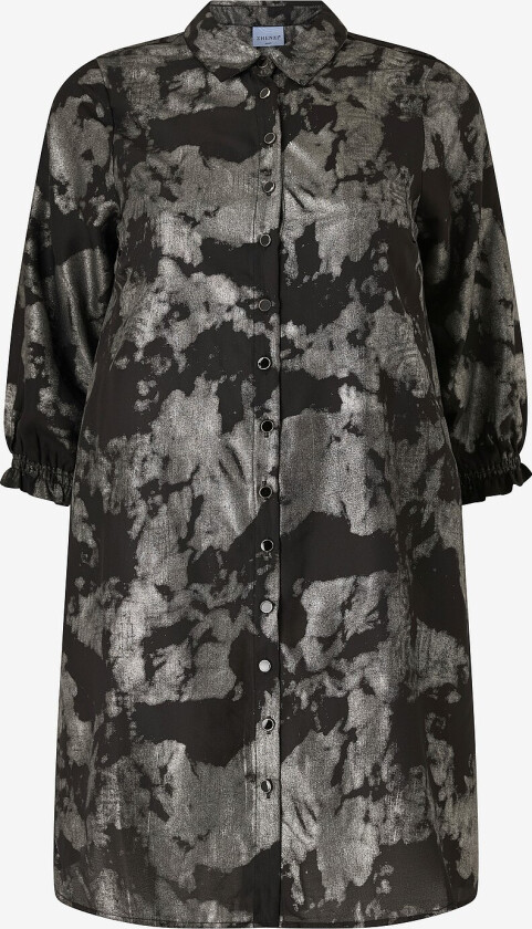 Skjortekjole Bell 480-dress L/S - Svart