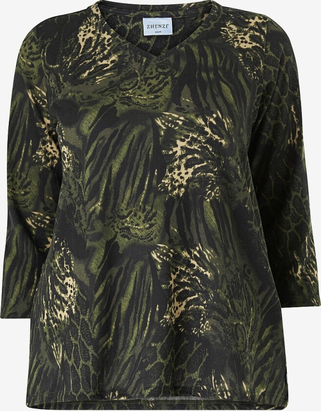 Topp Ainsley 440-Blouse 3/4 - Grønn