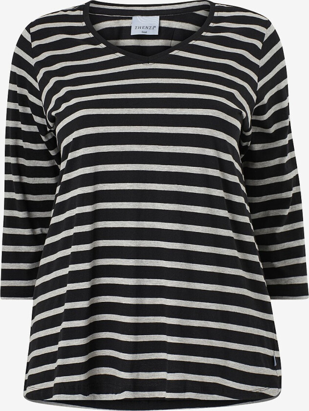 Topp Alberta 450-t-shirt 3/4 - Svart