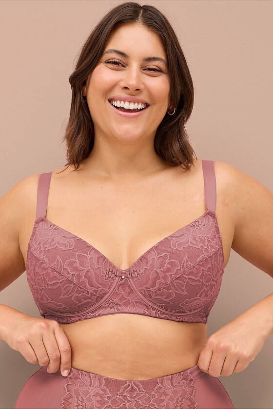 Polstre spile-BH Brielle i blonder - Rosa