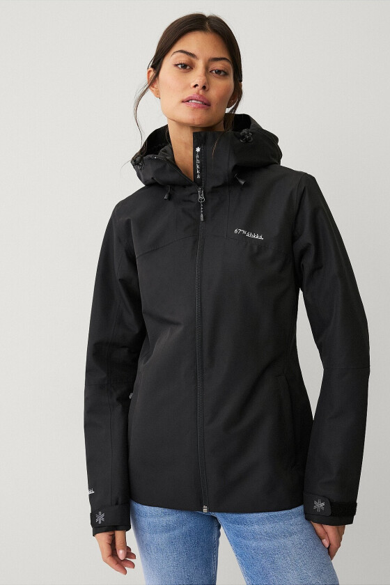 Skalljakke Shell Jacket W - Svart