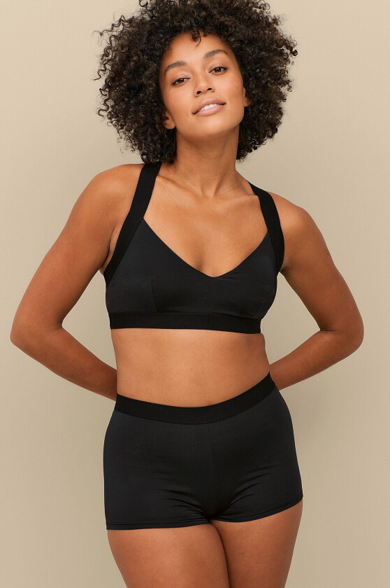 Bikinitruse Angelina Boxer Midi - Svart