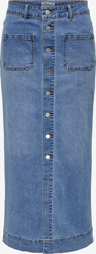 Denim skjørt onlIrina Button Pocket Maxi G - Blå