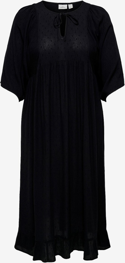 Kjole carEleanor Life 2/4 Calf Dress Wvn - Svart