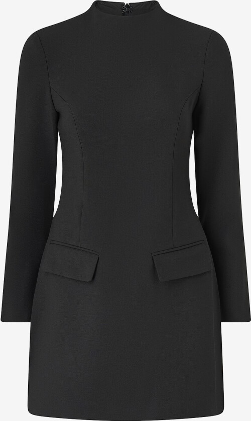 Kjole Leanna High Neck Mini Dress - Svart