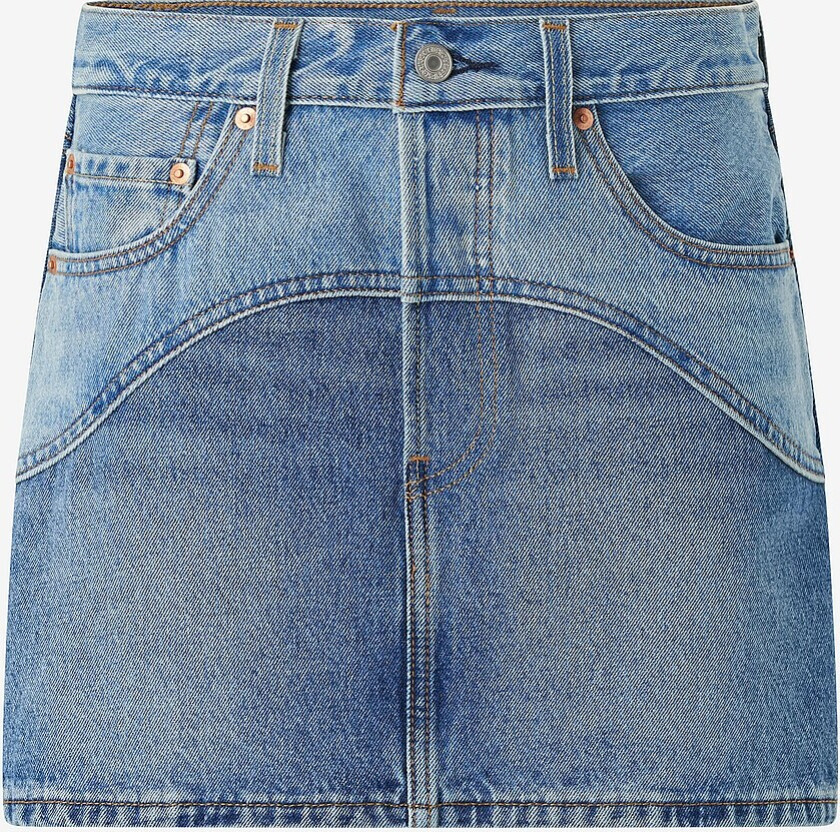 Denim skjørt Icon Skirt Western Yoke - Blå