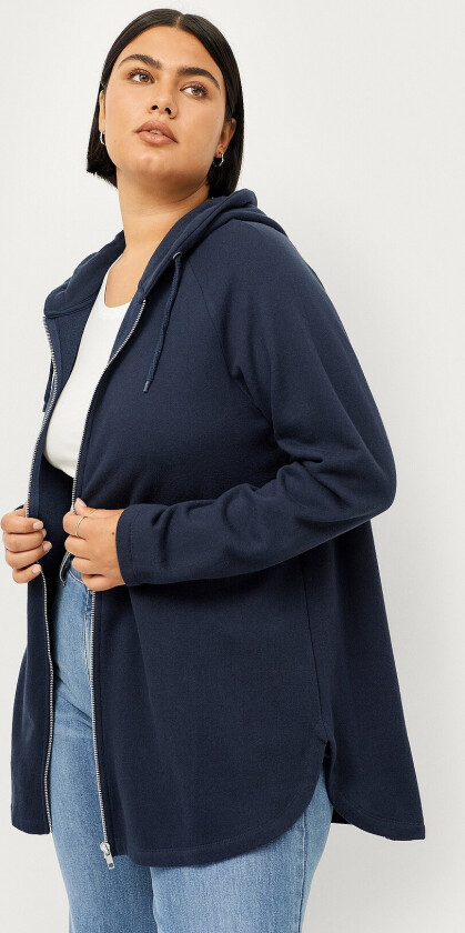 Collegegenser med glidelås - Blå