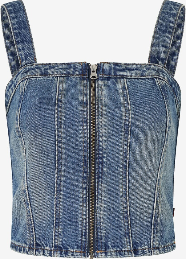 Topp Sculpted Bustier Verified Vint - Blå