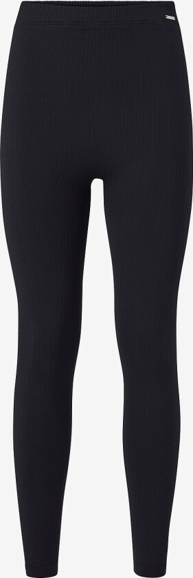 Graviditetsstrømpebukser Maternity Ribbed Seamless Tights - Svart