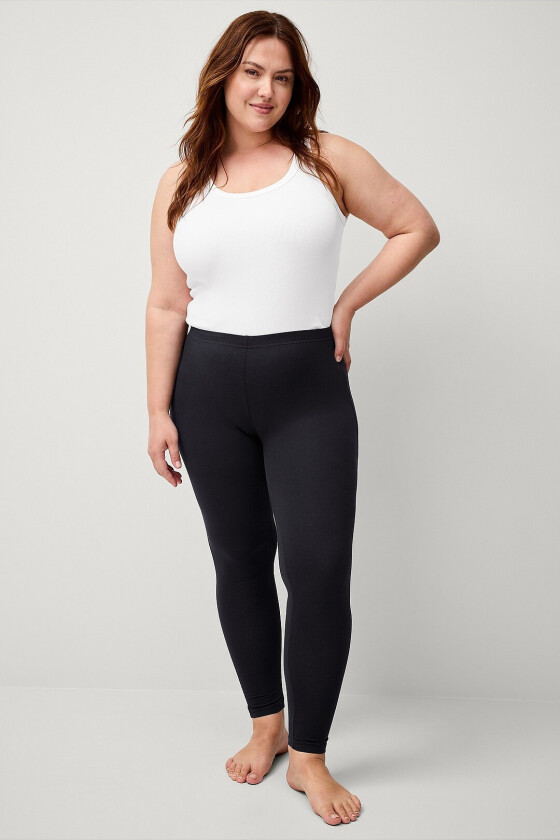 Leggings med høy midje - Svart