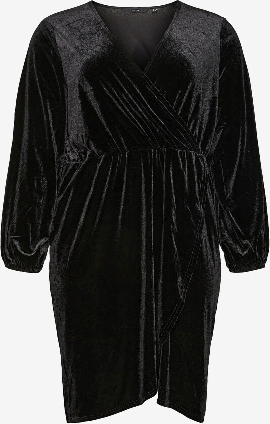 Kjole vmcEffie LS Wrap Knee Dress Jrs - Svart