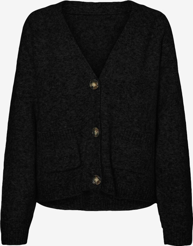 Kardigan vmBoom LS V-neck Button Cardigan - Svart
