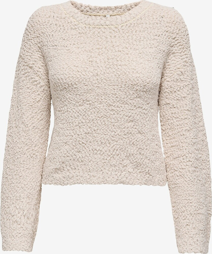 Genser onlGloria LS Popcorn O-neck Knt - Beige