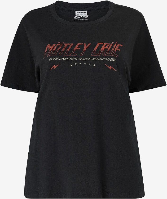 Topp nmIda Motley S/s T-shirt Jrs Fwd CU - Svart