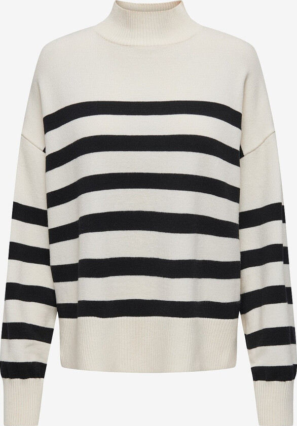 Genser carBari L/S Highneck Knt - Hvit