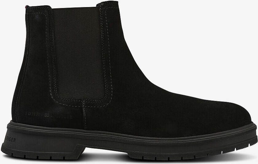 Boots Hilfiger Suede Zip Chelsea - Svart