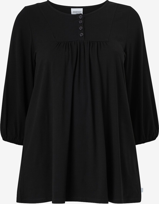 Topp Ella 631-Blouse 3/4 - Svart