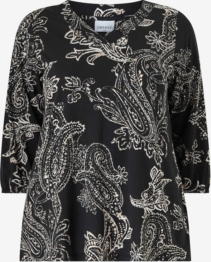 Topp Sylva 629-T-shirt 3/4 - Svart