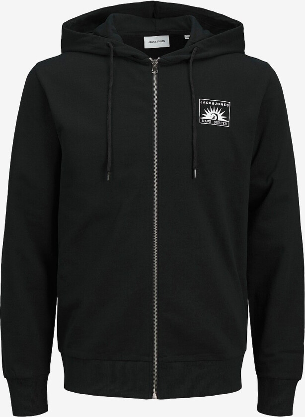 Hettegenser jjOne Color Summer Sweat Zip Hoodi Pls - Svart