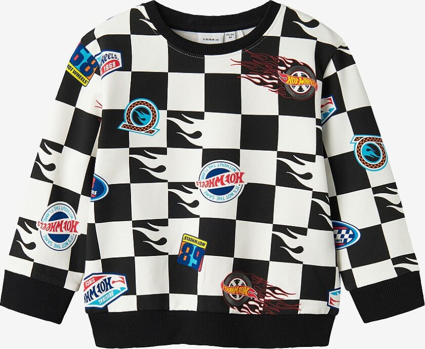 Collegegenser nmmDrewy Hotwheels Nreg Swe - Svart