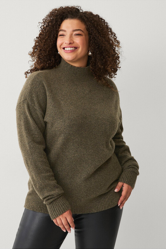 Genser mVista L/S Short Pullover - Grønn