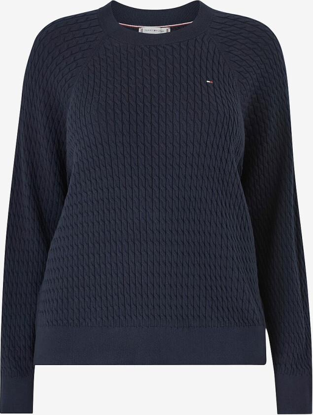 Genser Crv CO Cable C-nk Sweater - Blå