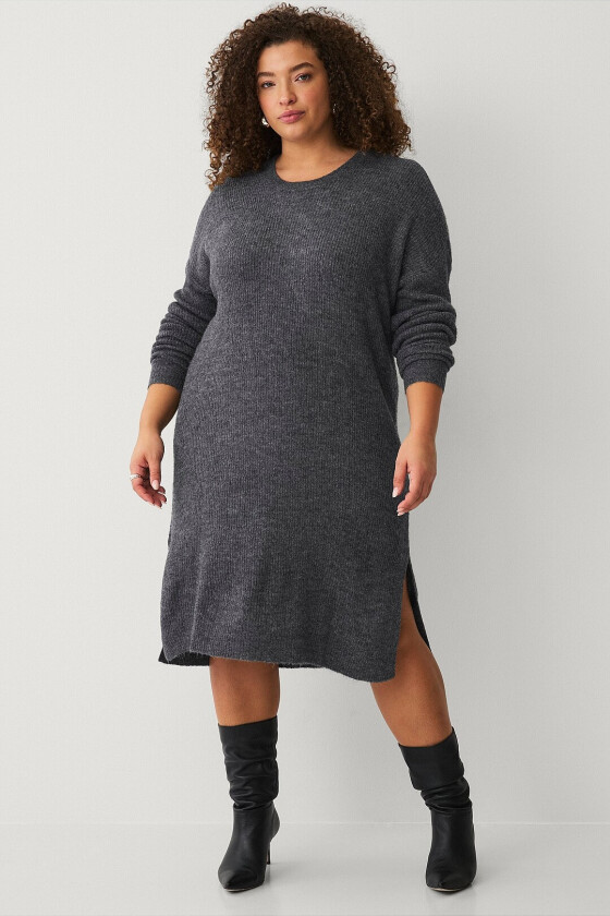 Kjole cAmaya L/S Abk Dress - Grå