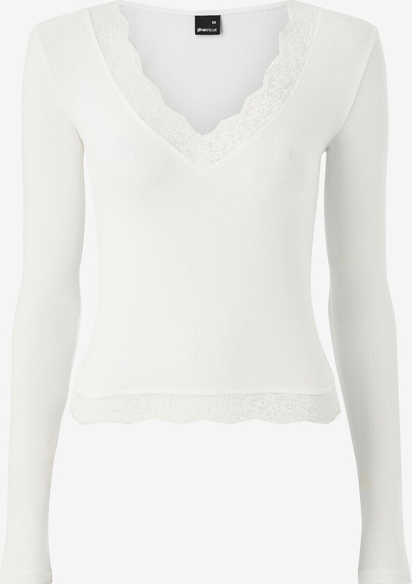 Topp Lace Detail - Hvit