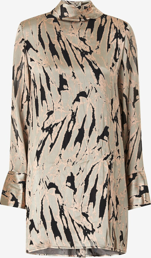 Kjole Awa Silk Blend Mini Dress - Flerfarget