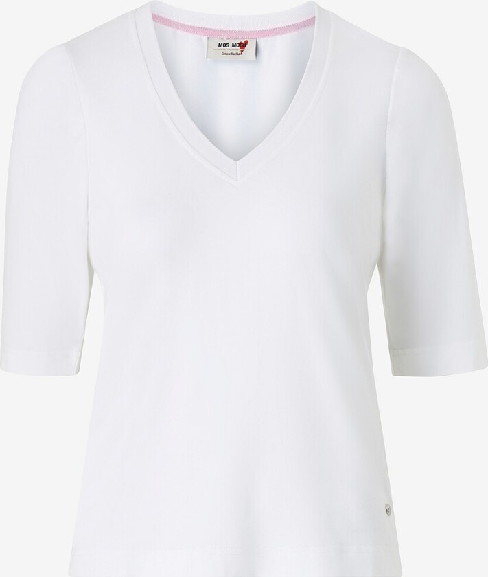 Topp mmYanni V-ss Tee - Hvit