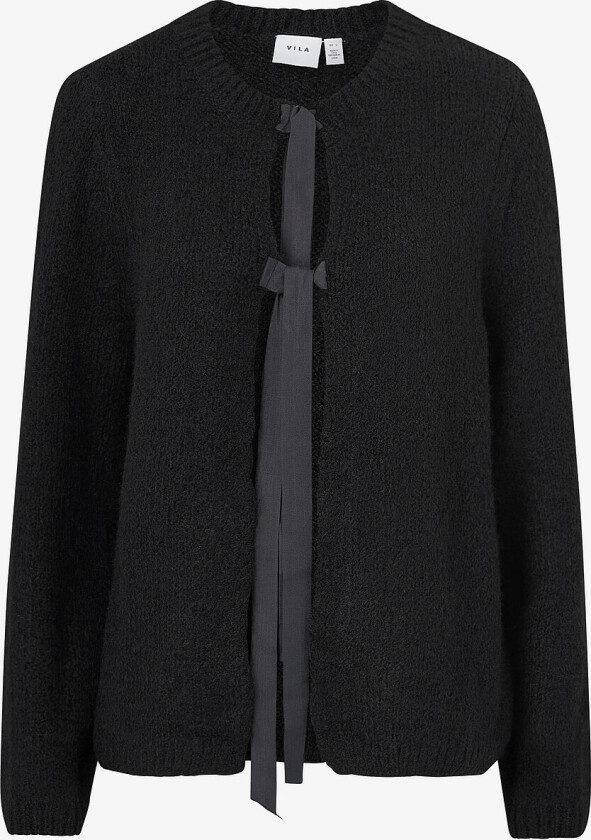 Kardigan viBows L/s Knit Cardigan/ln - Svart