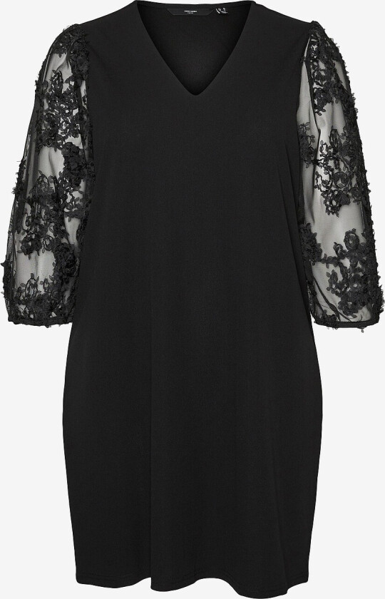 Kjole vmcEmmaly 3/4 Short Dress Jrs - Svart