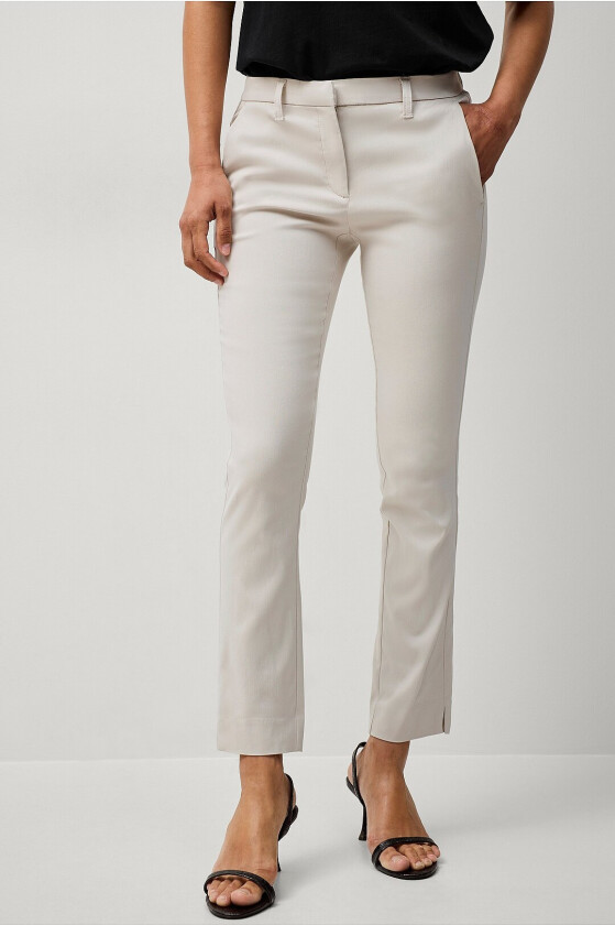 Flexy Slim fit bukser i superstretch - Natur