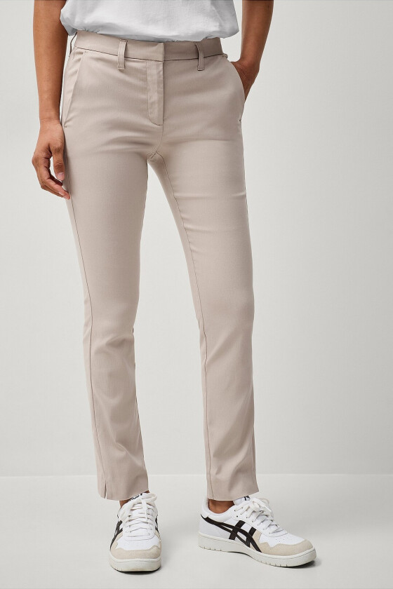 Flexy Slim fit bukser i superstretch - Natur