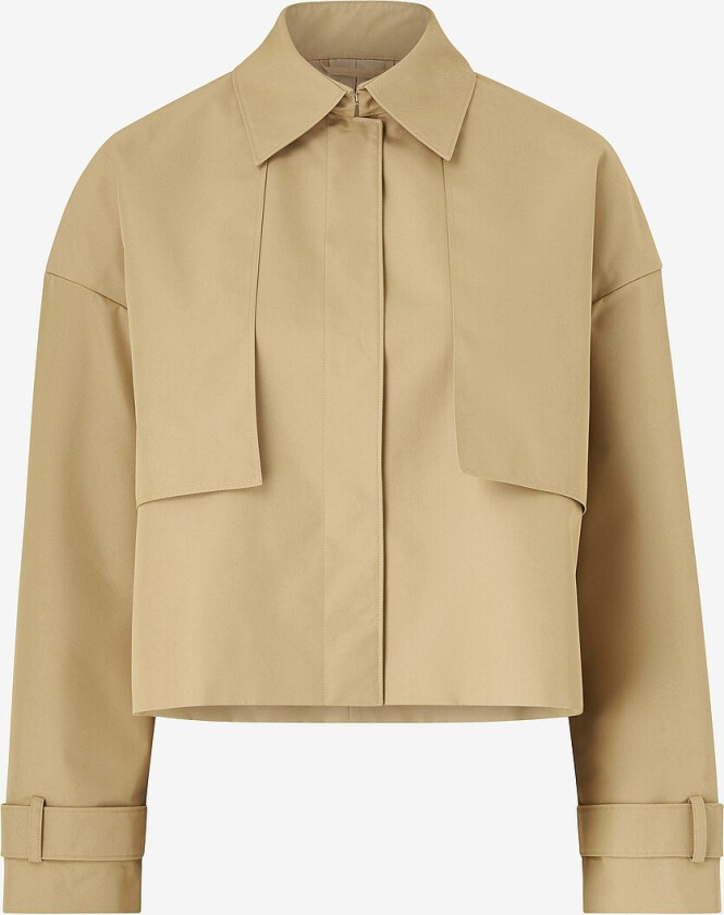 Jakke Cotton Twill Trench Jacket - Beige