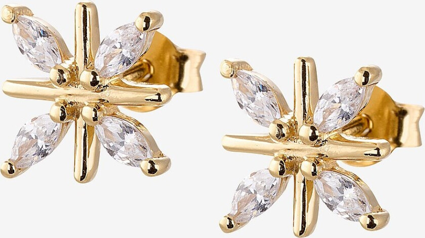 Øredobben Snowflake - Gull