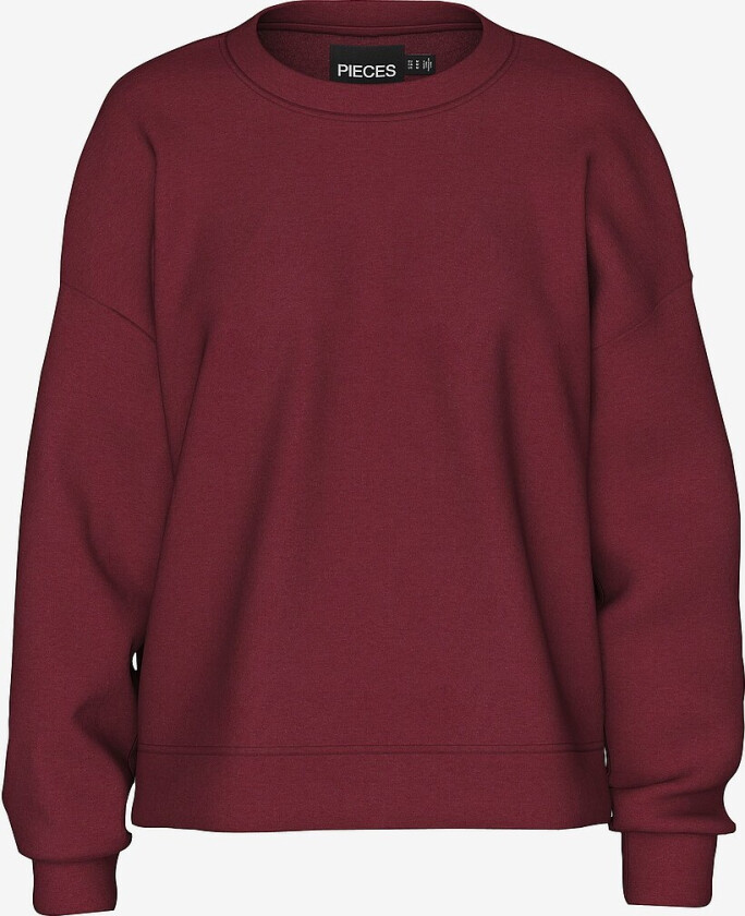 Collegegenser pcChilli LS Loose Sweat - Rød