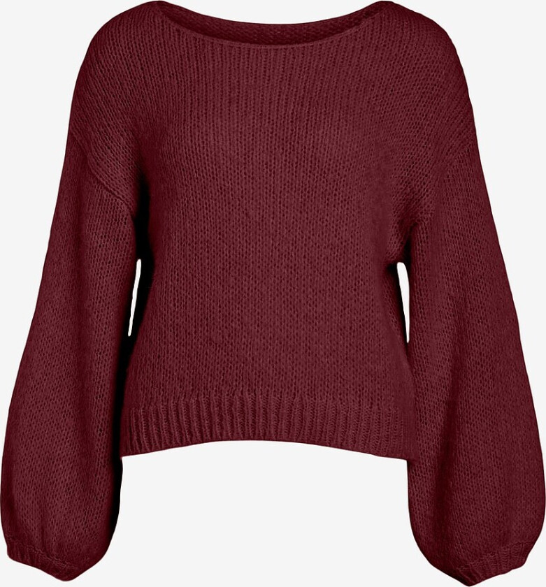 Genser viChoca L/s O-neck Knit - Rød