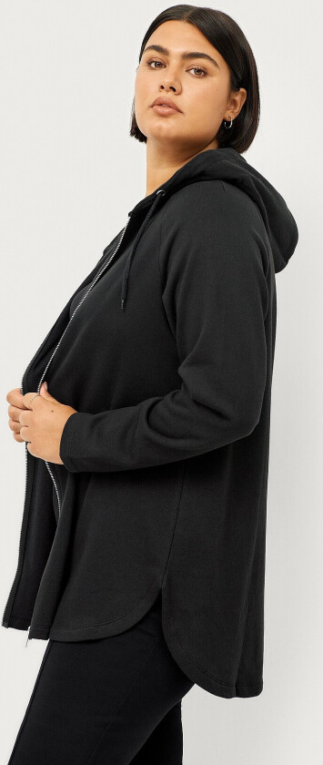 Collegegenser med glidelås - Svart