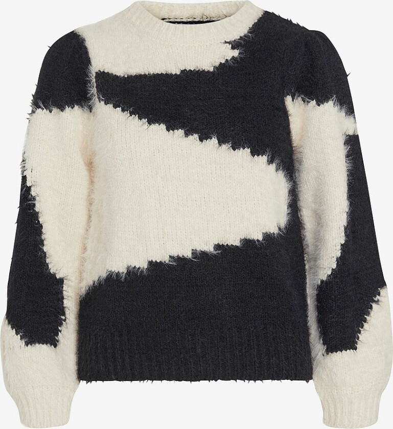 Genser viKunnuo O-neck LS Knit Top - Beige