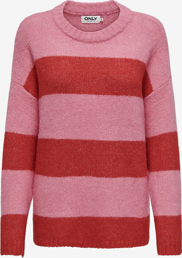 Genser onlFilone Life LS O-neck CC Knt - Rosa