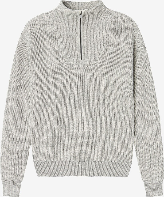 Genser nkmSafalle LS Knit - Grå