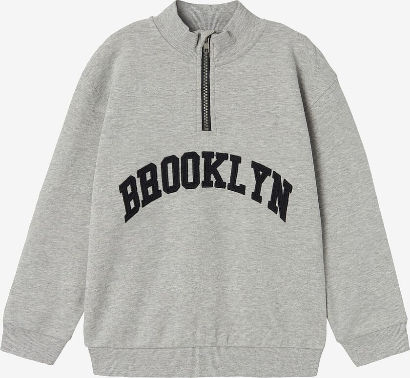 Collegegenser nkmStyn LS Nreg Sweat Bru - Grå