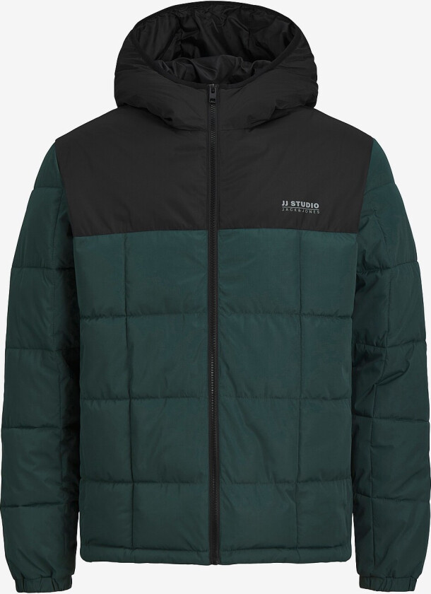 Jakke jjBen Square Hood Jacket - Grønn